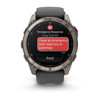 Garmin fenix 8 Pro - 51 mm, AMOLED, Sapphire, Titanium with Graphite/Black Silicone Band