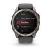 Garmin fenix 8 Pro - 51 mm, AMOLED, Sapphire, Titanium with Graphite/Black Silicone Band