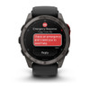 Garmin fenix 8 Pro - 51 mm, MicroLED Sapphire Carbon Gray DLC Titanium with Black/Pebble Gray Silicone Band