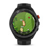 Garmin Approach S70 47mm Black Ceramic Bezel with Black Silicone Band
