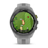Garmin Approach S70 42mm White Ceramic Bezel with Dust Rose Silicone Band