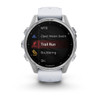 Garmin fēnix® 8 – 43 mm, AMOLED Silver with Whitestone Silicone Band