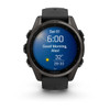 Garmin fēnix® 8 – 43 mm, AMOLED, Sapphire, Carbon Gray DLC Titanium with Black/Pebble Gray Silicone Band