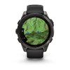 Garmin fēnix® 8 – 47 mm, AMOLED, Sapphire, Carbon Gray DLC Titanium with Black/Pebble Gray Silicone Band
