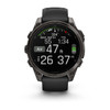Garmin fēnix® 8 – 47 mm, AMOLED, Sapphire, Carbon Gray DLC Titanium with Black/Pebble Gray Silicone Band