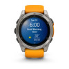 Garmin fēnix® 8 – 51 mm, AMOLED (Sapphire, Titanium with Spark Orange/Graphite Silicone Band)