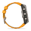 Garmin fēnix® 8 – 51 mm, AMOLED (Sapphire, Titanium with Spark Orange/Graphite Silicone Band)