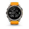 Garmin fēnix® 8 – 51 mm, AMOLED (Sapphire, Titanium with Spark Orange/Graphite Silicone Band)