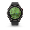 Garmin fēnix® 8 Pro – 47 mm, AMOLED Sapphire, Carbon Gray DLC Titanium with Black/Pebble Gray Silicone Band
