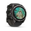 Garmin fēnix® 8 Pro – 51 mm, MicroLED, Sapphire, Carbon Gray DLC Titanium with Black/Pebble Gray Silicone Band