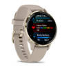 Venu® 3S, Soft Gold Stainless Steel Bezel with French Gray Case and Silicone Band