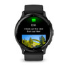 Venu® 3, Slate Stainless Steel Bezel with Black Case and Silicone Band