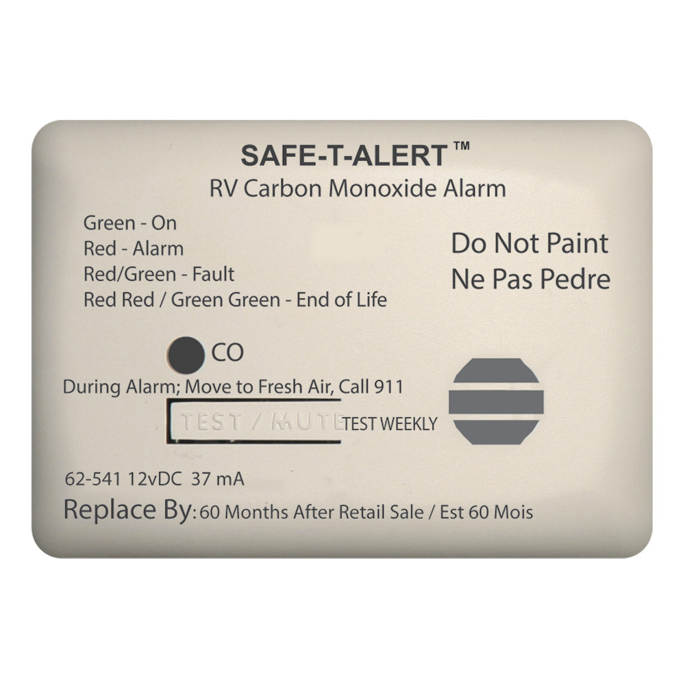 Safe-T-Alert 62 Series Carbon Monoxide Alarm - 12V - RV Surface Mount ...
