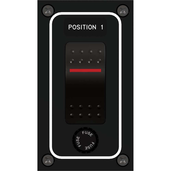 Paneltronics Paneltronics Waterproof Panel - DC 1-Position Illuminated Rocker Switch & Fuse [9960010B] 9960010B MyGreenOutdoors
