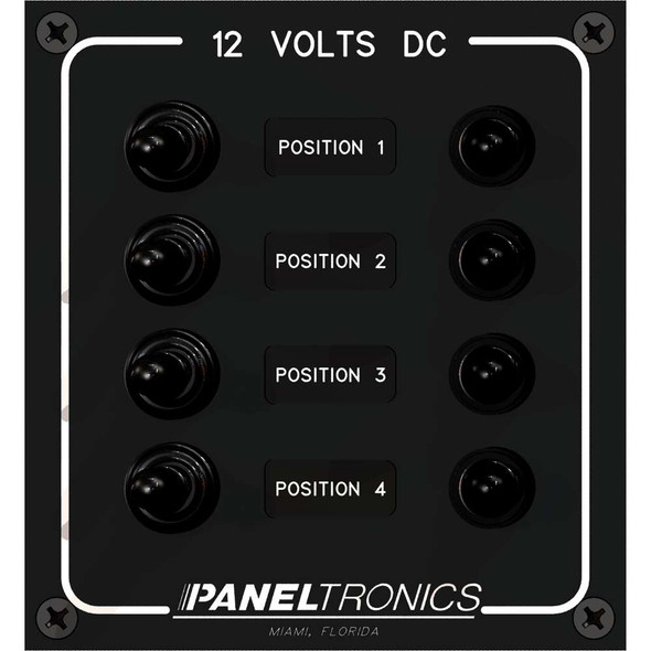 Paneltronics Paneltronics Waterproof Panel - DC 4-Position Toggle Switch & Circuit Breaker [9960017B] 9960017B MyGreenOutdoors