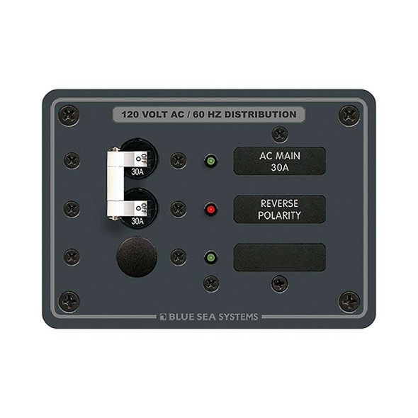 Blue Sea Systems Blue Sea 8029 AC Main +1 Position Breaker Panel (White Switches) 8029 MyGreenOutdoors