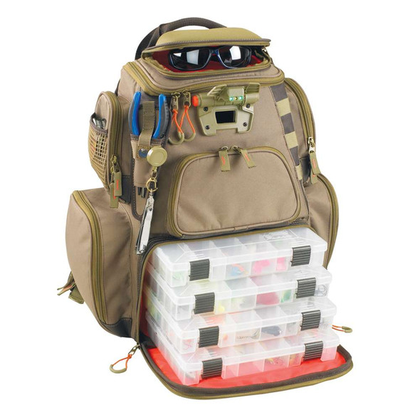 Wild River Wild River NOMAD Lighted Tackle Backpack w/4 PT3600 Trays [WT3604] WT3604 MyGreenOutdoors