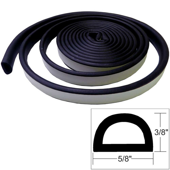 TACO Marine TACO Weather Seal - 10'L x 1/2"W x 1/2"H - Black [V30-0202B10-1] V30-0202B10-1 MyGreenOutdoors