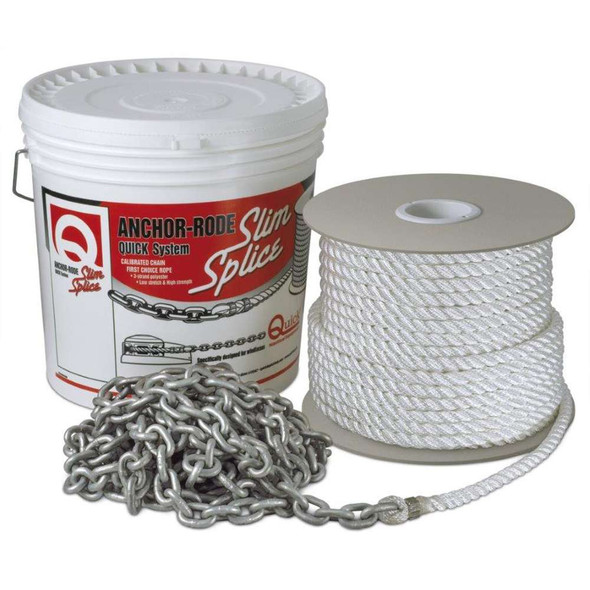 Quick Quick Anchor Rode 30' of 7mm Chain and 170' of 1/2" Rope [FVC07031231CA00] FVC07031231CA00 MyGreenOutdoors
