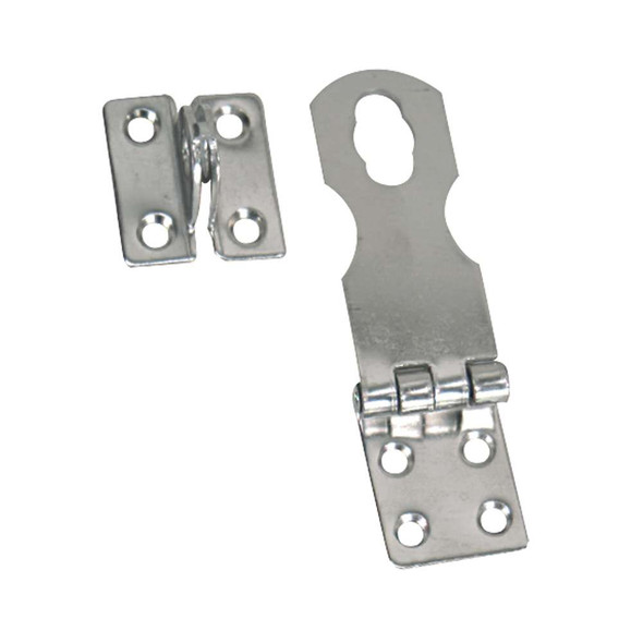 Whitecap Whitecap Fixed Safety Hasp - CP/Brass - 1" x 3" [S-578C] S-578C MyGreenOutdoors