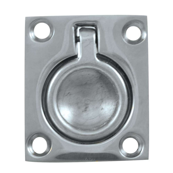 Whitecap Whitecap Flush Pull Ring - CP/Brass - 1-1/2" x 1-3/4" [S-3360C] S-3360C MyGreenOutdoors