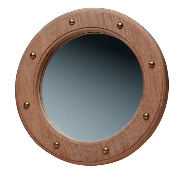 Whitecap Whitecap Teak Porthole Mirror [62540] 62540 MyGreenOutdoors