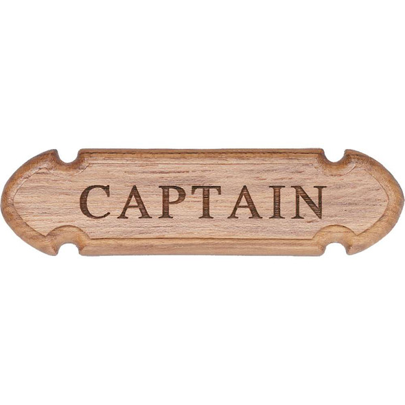 Whitecap Whitecap Teak "CAPTAIN" Name Plate [62670] 62670 MyGreenOutdoors