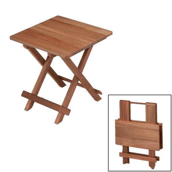 Whitecap Whitecap Teak Solid Top Fold Away Table [60031] 60031 MyGreenOutdoors