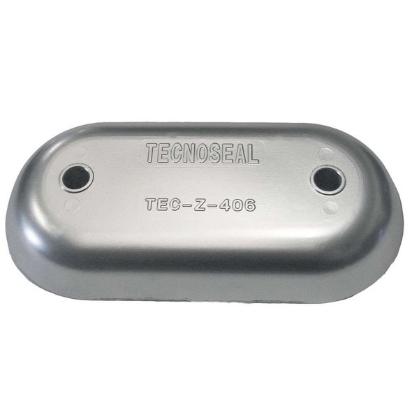 Tecnoseal Tecnoseal Z406 Hull Plate Anode - Zinc [TEC-Z-406] TEC-Z-406 MyGreenOutdoors