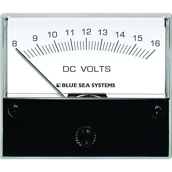 Blue Sea Systems Blue Sea 8003 DC Analog Voltmeter - 2-3/4" Face, 8-16 Volts DC 8003 MyGreenOutdoors