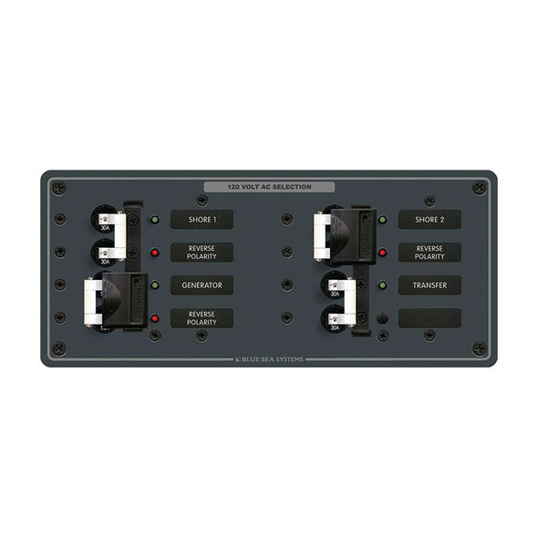 Blue Sea Systems Blue Sea 8498 Breaker Panel - AC 3 Sources - White 8498 MyGreenOutdoors