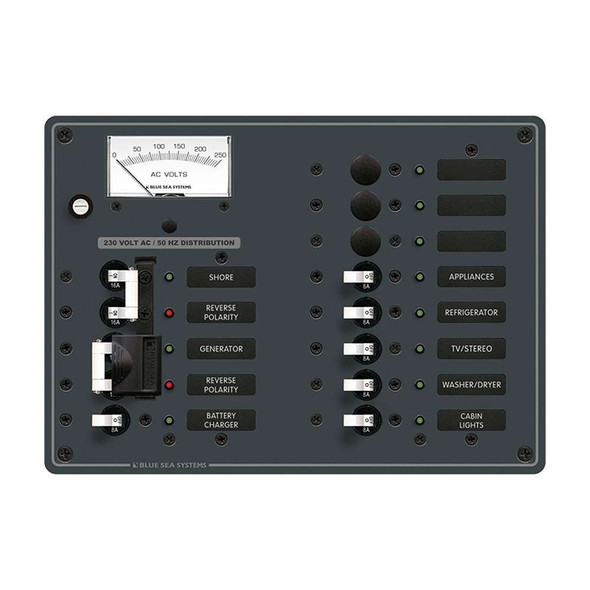 Blue Sea Systems Blue Sea 8562 AC Toggle Source Selector (230V) - 2 Sources + 9 Positions 8562 MyGreenOutdoors