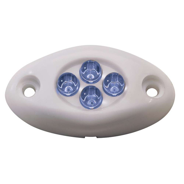 Innovative Lighting Innovative Lighting Courtesy Light - 4 LED Surface Mount - Blue LED/White Case [004-2100-7] 004-2100-7 MyGreenOutdoors