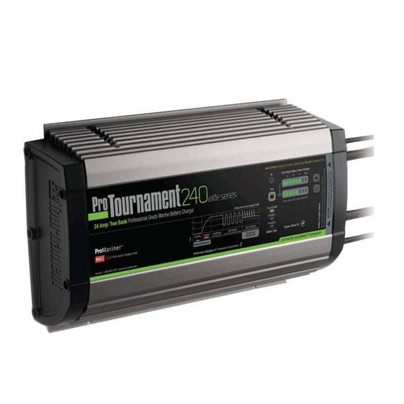 ProMariner ProMariner ProTournament 240 elite Dual Charger - 24 Amp, 2 Bank [52024] 52024 MyGreenOutdoors