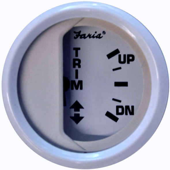 Faria Beede Instruments Faria Dress White 2" Trim Gauge (Mercury/Mariner/Mercruiser/Volvo DP/Yamaha-2001 and newer) [13122] 13122 MyGreenOutdoors