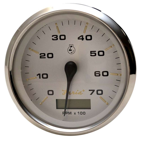 Faria Beede Instruments Faria Kronos 4" Tachometer w/Hourmeter - 7,000 RPM (Gas - Outboard) [39040] 39040 MyGreenOutdoors