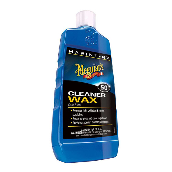 Meguiar's Meguiar's Boat/RV Cleaner Wax - Liquid 16oz [M5016] M5016 MyGreenOutdoors