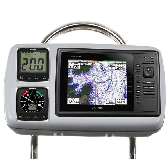 NavPod NavPod GP2088 SystemPod Pre-Cut f/Garmin 820/820xs/840xs & 2 Instruments f/12" Wide Guard [GP2088] GP2088 MyGreenOutdoors