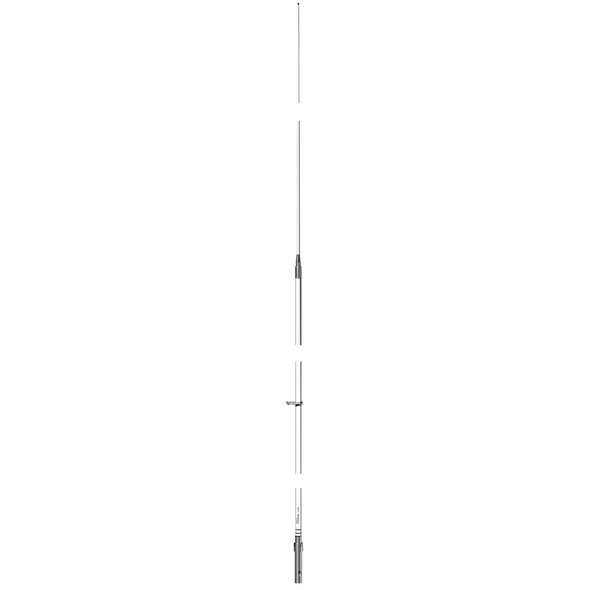 Shakespeare VHF 17.6' w/Base 17.4' w/o Base 6018-R Phase III Marine Antenna  [6018-R]