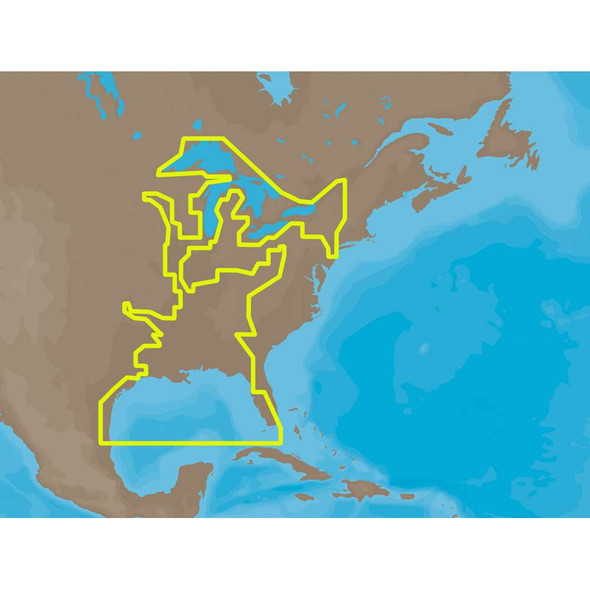 C-MAP C-MAP NA-M023 Max Wide SD Card Gulf Coast And Inland Rivers - 30144 NA-M023SDCARD MyGreenOutdoors