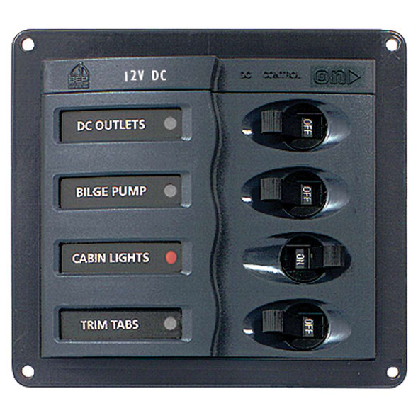 BEP Marine BEP Circuit Breaker Panel - 4-Way [900-DC] 900-DC MyGreenOutdoors