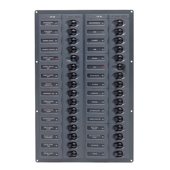 BEP Marine BEP DC Panel - 32-Way - No Meter - Vertical [906NMV] 906NMV MyGreenOutdoors