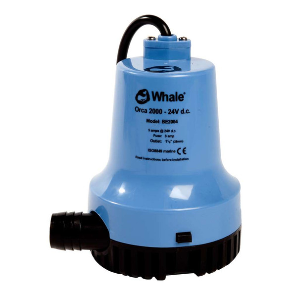 Whale Marine Whale Orca 2000 GPH Submersible Bilge Pump 12V [BE2002] BE2002 MyGreenOutdoors