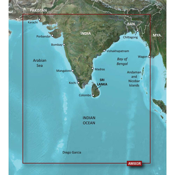 Garmin Garmin BlueChart g2 HD - HXAW003R - Indian Subcontinent - microSD/SD [010-C0755-20] 010-C0755-20 MyGreenOutdoors