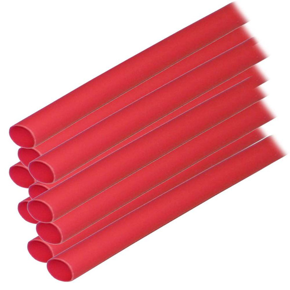 Ancor Ancor Adhesive Lined Heat Shrink Tubing (ALT) - 1/4" x 6" - 10-Pack - Red [303606] 303606 MyGreenOutdoors