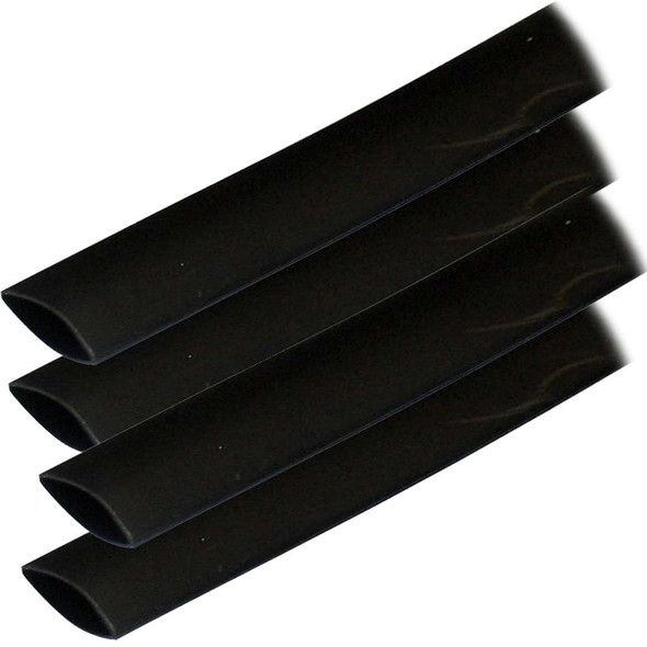 Ancor Ancor Adhesive Lined Heat Shrink Tubing (ALT) - 3/4" x 6" - 4-Pack - Black [306106] 306106 MyGreenOutdoors