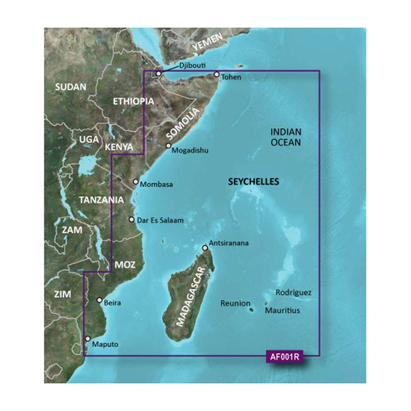 Garmin Garmin BlueChart g2 HD - HXAF001R - Eastern Africa - microSD/SD [010-C0747-20] 010-C0747-20 MyGreenOutdoors