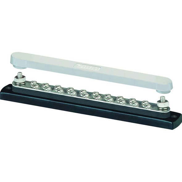 Blue Sea Systems Blue Sea 2312, 150 Ampere Common Busbar 20 x 8-32 Screw Terminal with Cover 2312 MyGreenOutdoors