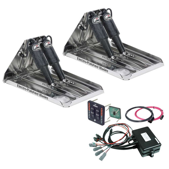 Lenco Marine Lenco 19" x 14" Extreme Duty Performance Trim Tab Kit w/LED Indicator Switch Kit 12V RT19X14XDI MyGreenOutdoors