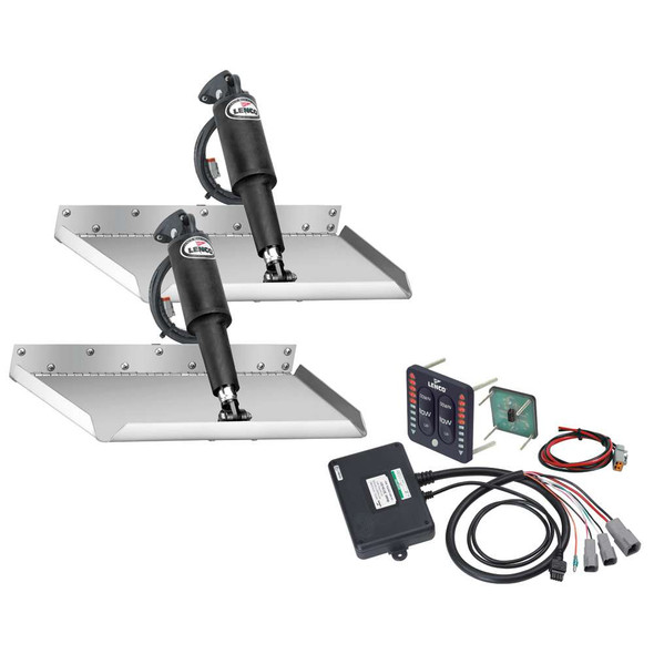 Lenco Marine Lenco 12" x 9" Edgemount Trim Tab Kit w/LED Indicator Switch Kit 12V TT12X9EI MyGreenOutdoors